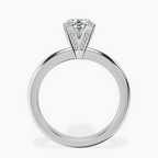 Platinum Cordelia Knife Edge Solitaire Lab Diamond Ring side right image one