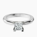 Platinum Cordelia Knife Edge Solitaire Lab Diamond Ring front image