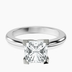 Platinum Cordelia Knife Edge Solitaire Lab Diamond Ring front image