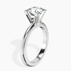 Platinum Cordelia Knife Edge Solitaire Lab Diamond Ring standing product image one