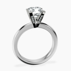 Platinum Cordelia Knife Edge Solitaire Lab Diamond Ring side right image one