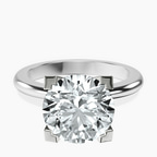 Platinum Cordelia Knife Edge Solitaire Lab Diamond Ring front image