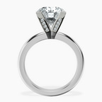 Platinum Cordelia Knife Edge Solitaire Lab Diamond Ring side right image one