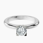 Platinum Cordelia Knife Edge Solitaire Lab Diamond Ring front image
