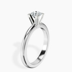 Platinum Cordelia Knife Edge Solitaire Lab Diamond Ring standing product image one