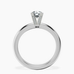 Platinum Cordelia Knife Edge Solitaire Lab Diamond Ring side right image one