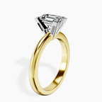 10kt Yellow Gold Cordelia Knife Edge Solitaire Lab Diamond Ring standing product image one