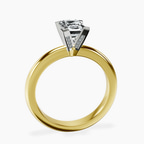 10kt Yellow Gold Cordelia Knife Edge Solitaire Lab Diamond Ring side right image one