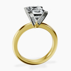 10kt Yellow Gold Cordelia Knife Edge Solitaire Lab Diamond Ring side right image one