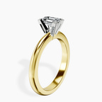 10kt Yellow Gold Cordelia Knife Edge Solitaire Lab Diamond Ring standing product image one