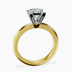 10kt Yellow Gold Cordelia Knife Edge Solitaire Lab Diamond Ring side right image one