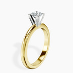 10kt Yellow Gold Cordelia Knife Edge Solitaire Lab Diamond Ring standing product image one
