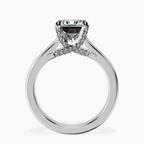 2.80 ct. princess Agnes Solitaire Ring in 18kt white gold side right image one