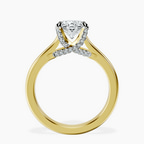 2.06 ct. oval Agnes Solitaire Ring in 14kt yellow gold side right image one