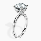 Platinum Matilda Leaf Petal Solitaire Lab Diamond Ring standing product image one