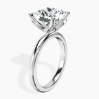 Platinum Matilda Leaf Petal Solitaire Lab Diamond Ring standing product image one