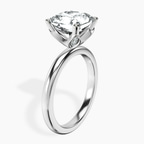 Platinum Matilda Leaf Petal Solitaire Lab Diamond Ring standing product image one