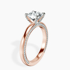 2.82 ct. round Edith Solitaire Ring in 18kt rose gold standing product image one