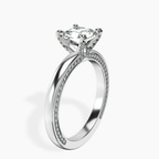 2.65 ct. radiant Edith Solitaire Ring in 14kt white gold standing product image one