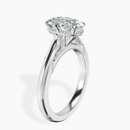 2.99 ct. oval Esther Solitaire Ring in 14kt white gold standing product image one