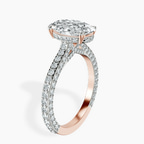 2.06 ct. oval Eternia lab diamond ring in 10kt rose gold standing product image one