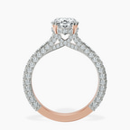 2.06 ct. oval Eternia lab diamond ring in 10kt rose gold side right image one