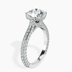 2.82 ct. round Eternia lab diamond ring in platinum standing product image one