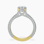 2.99 ct. oval Eternia lab diamond ring in 18kt yellow gold side right image one