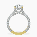 2.82 ct. round Eternia lab diamond ring in 14kt yellow gold side right image one