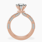 9ct Rose Gold Regalia Milgrain Lab Diamond Ring side right image one
