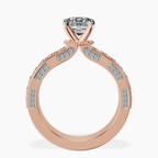 9ct Rose Gold Regalia Milgrain Lab Diamond Ring side right image one