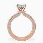 9ct Rose Gold Regalia Milgrain Lab Diamond Ring side right image one