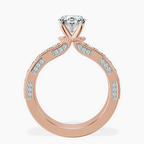 9ct Rose Gold Regalia Milgrain Lab Diamond Ring side right image one