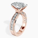 14kt Rose Gold Regalia Milgrain Lab Diamond Ring standing product image one