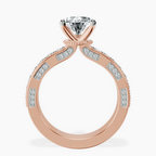 9ct Rose Gold Regalia Milgrain Lab Diamond Ring side right image one