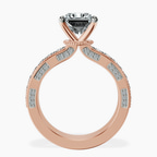 9ct Rose Gold Regalia Milgrain Lab Diamond Ring side right image one