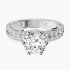 9ct White Gold Regalia Milgrain Lab Diamond Ring front image