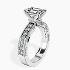 9ct White Gold Regalia Milgrain Lab Diamond Ring standing product image one