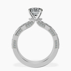 9ct White Gold Regalia Milgrain Lab Diamond Ring side right image one