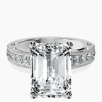 14kt White Gold Regalia Milgrain Lab Diamond Ring front image