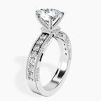 18ct White Gold Regalia Milgrain Lab Diamond Ring standing product image one
