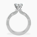 18ct White Gold Regalia Milgrain Lab Diamond Ring side right image one
