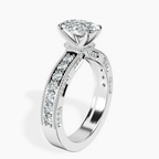 14kt White Gold Regalia Milgrain Lab Diamond Ring standing product image one