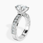 9ct White Gold Regalia Milgrain Lab Diamond Ring standing product image one