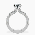 9ct White Gold Regalia Milgrain Lab Diamond Ring side right image one