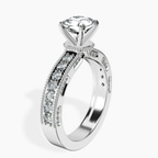 14kt White Gold Regalia Milgrain Lab Diamond Ring standing product image one