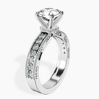 9ct White Gold Regalia Milgrain Lab Diamond Ring standing product image one