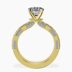 18kt Yellow Gold Regalia Milgrain Lab Diamond Ring side right image one