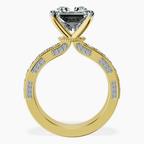 18kt Yellow Gold Regalia Milgrain Lab Diamond Ring side right image one