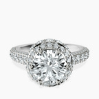 9ct White Gold Luxoré Vintage Allure Lab Diamond Ring front image